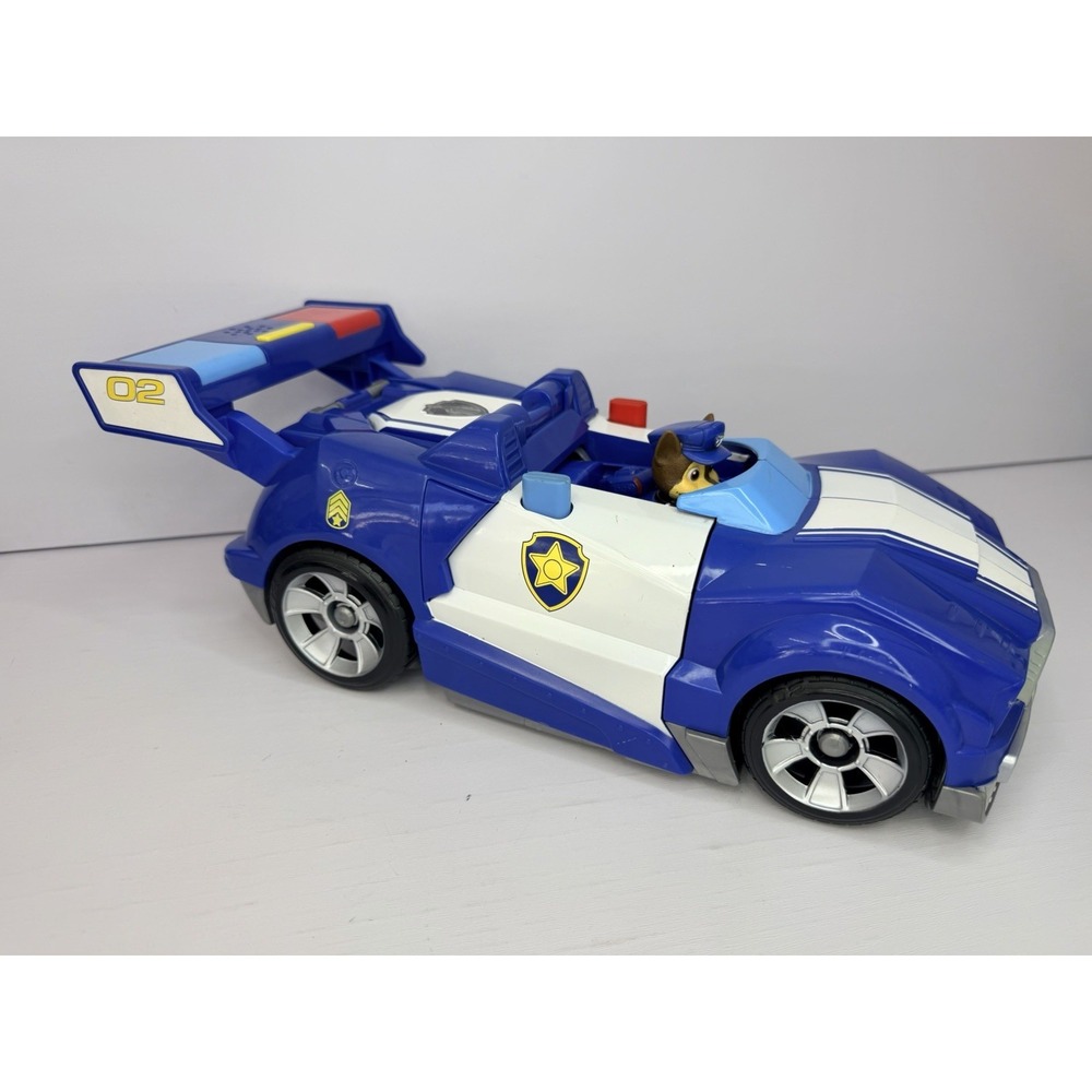 Paw Patrol Chase 2-in-1 Transforming Movie City Cruiser W/ Figure Need 2 Rep Bat